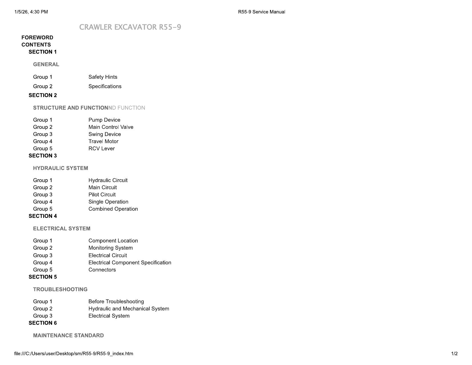 R55-9 Service Manual